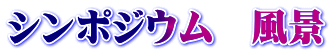 シンポジウム　風景